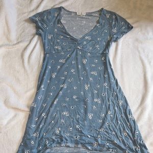ivy + main size small blue with white flower dress